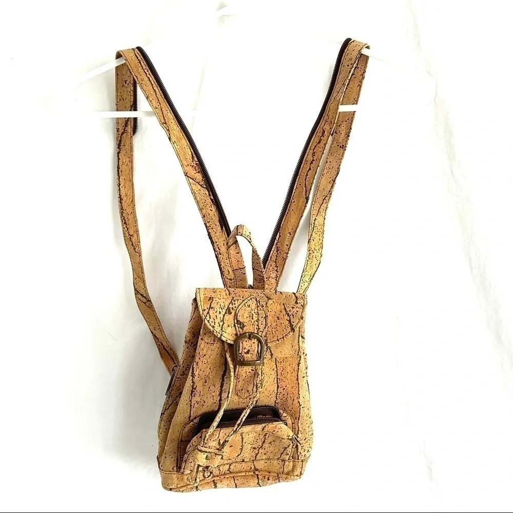 Cork Backpack Small Vegan Leather Backpack 100% Vegan